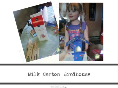 Milk Carton Birdhouse