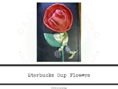 Starbucks Cup Flowers