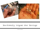 Origami Star Earrings–Eco&nbsp;Friendly