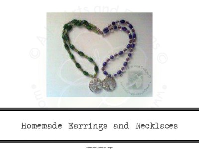 Homemade Earrings and Necklaces