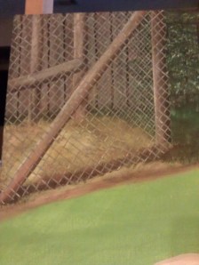 Close up of the 4 hour fence