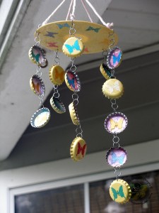 Bottle Cap Wind Chime - Sakura Hobby Craft Design Team