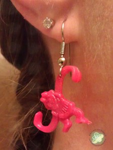 Finished Monkey Earrings