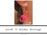 Barrel O Monkey Earrings
