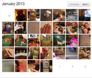 Here is my month of January 2013 for the 365 Project