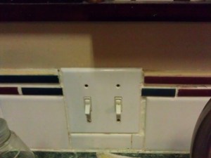 See that "awesome" tile job ugh.