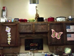 Before: These cabinets were not terrible but they still look pretty bad.