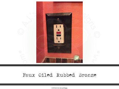 Faux Oiled Rubbed Bronze