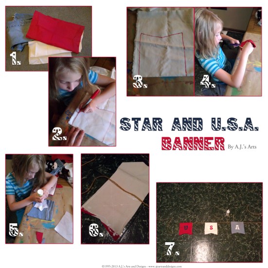 Star and USA Banner How to
