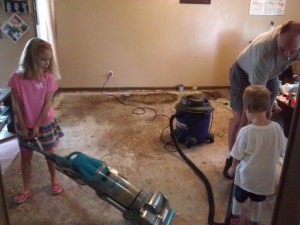 The kids wanting to help