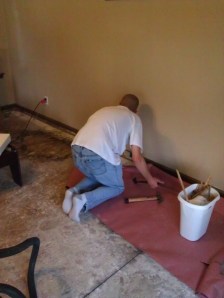 Removing the baseboards