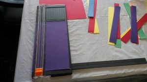 Cutting the card stock