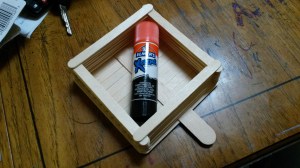 This was our last project for Girl Scouts this year.  A Bird Feeder made using Elmer's Extreme Glue.  I bought it because I was skeptical that it would work on wood.  It does and it is my new favorite glue.