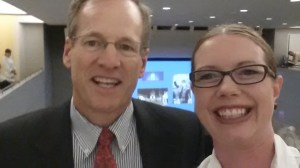 Mr. Jack Kingston was nice enough to trade my wall space for his seat.  I of course asked for a selfie.